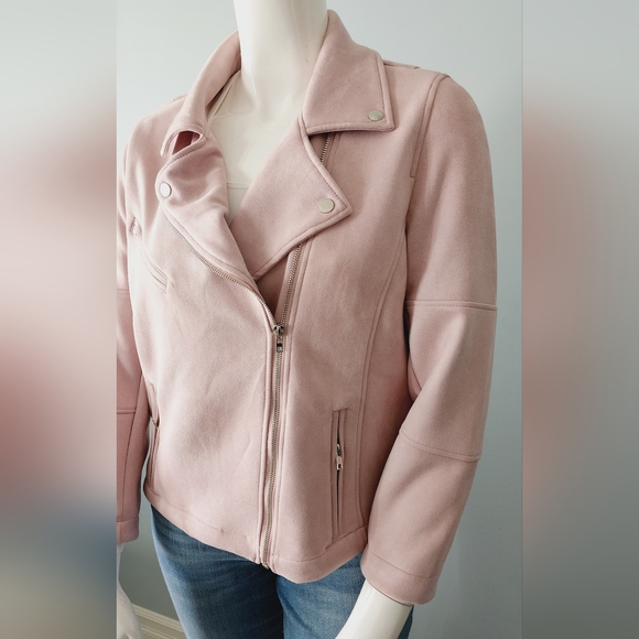 [X & 1X] NWT DEX Plus Moto Jacket - Pink Petal - Picture 13 of 16